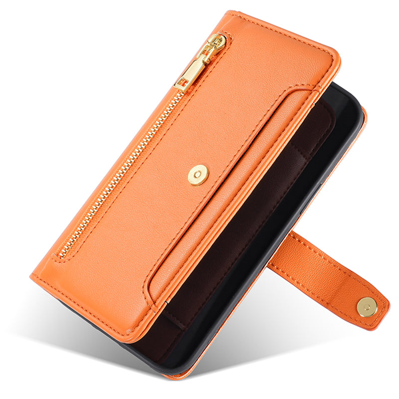 For Samsung Galaxy F14 5G Zipper Pocket Phone Case Anti-Drop PU Leather Wallet Phone Shell with 2 Straps For Samsung Galaxy F14 5G Zipper Pocket Phone Case Anti-Drop PU Leather Wallet Phone Shell with 2 Straps
